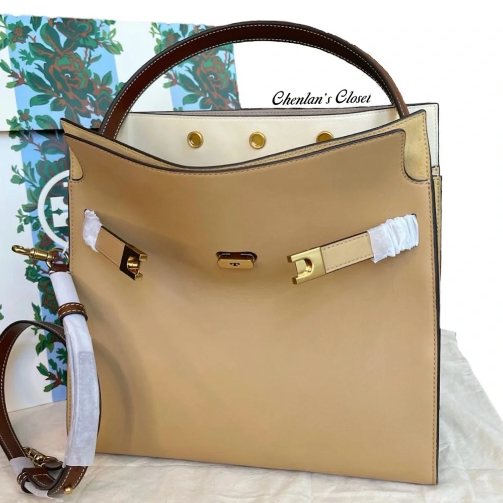 Tory Burch Large LEE RADZIWILL DOUBLE BAG - Picture 1 of 15